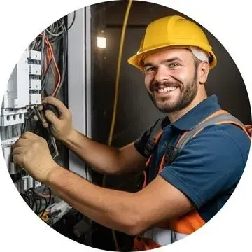 Eletricista predial em Abaetetuba PA realizando manutenção elétrica em prédio comercial